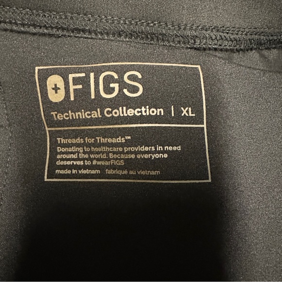 Figs Black Medical Scrub Pants Size XL Mens Technical Collection - Picture 2 of 8